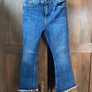 Ralph Lauren Blue Flare Wide Leg Jeans